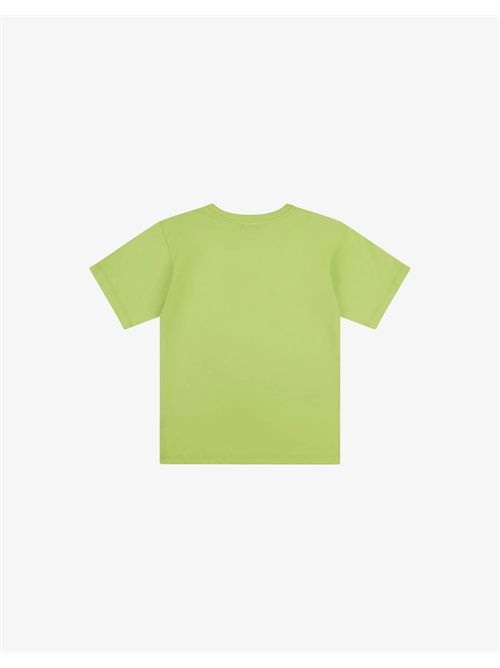 Maxi t-shirt in jersey di cotone stampata MOSCHINO KIDS | H5M05G-LAA23/30355